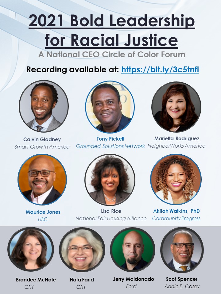 [FREE WEBINAR] Bold Leadership for Racial Justice: A National CEO of Color Forum